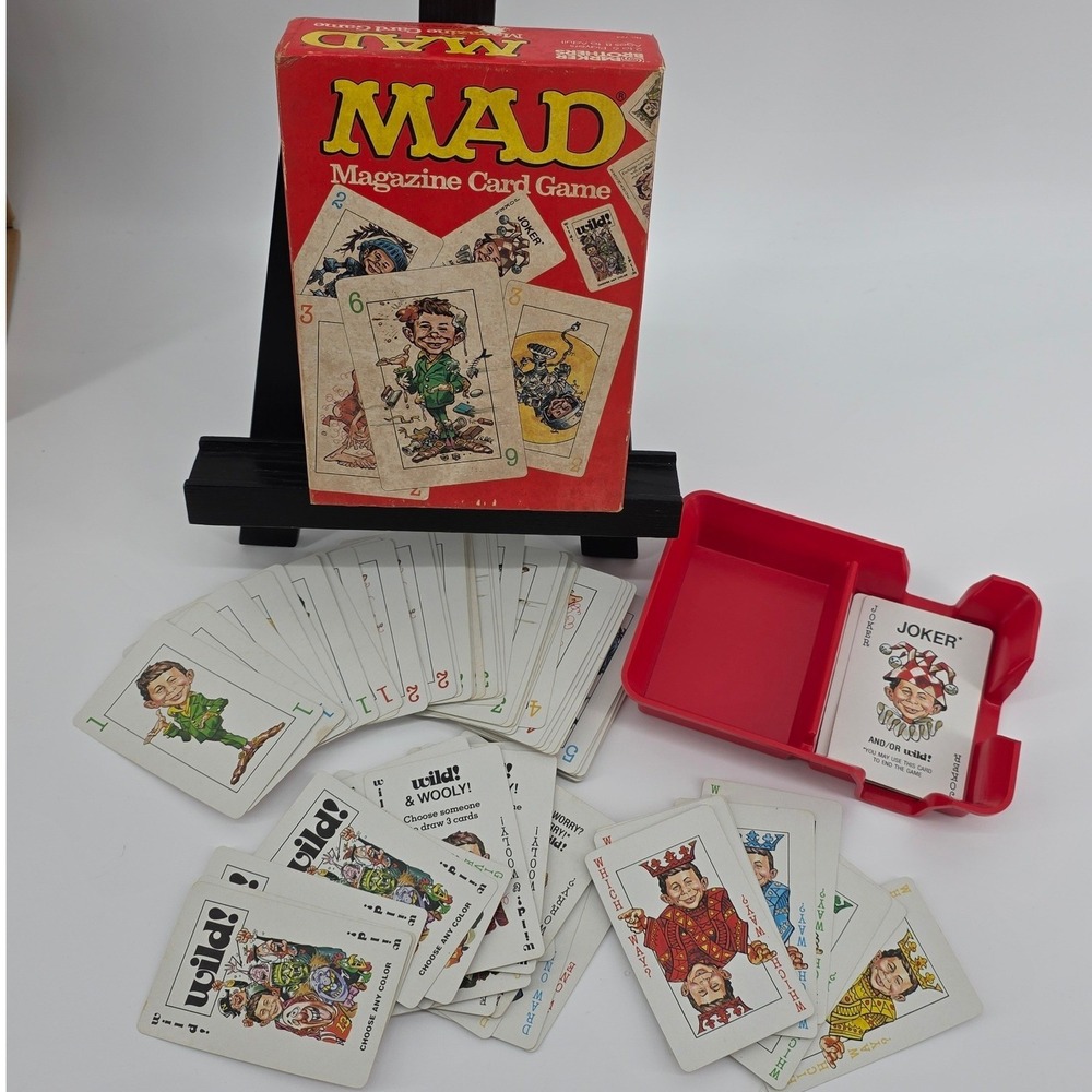 Vintage Parker Brothers MAD Magazine Card Game No 724 Alfred E Neuman Retro 70s